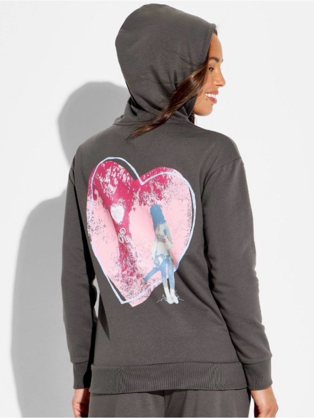 Olivia Rodrigo Pullover Hooded Graphic Sweatshirt Hoodie- Gray NWT